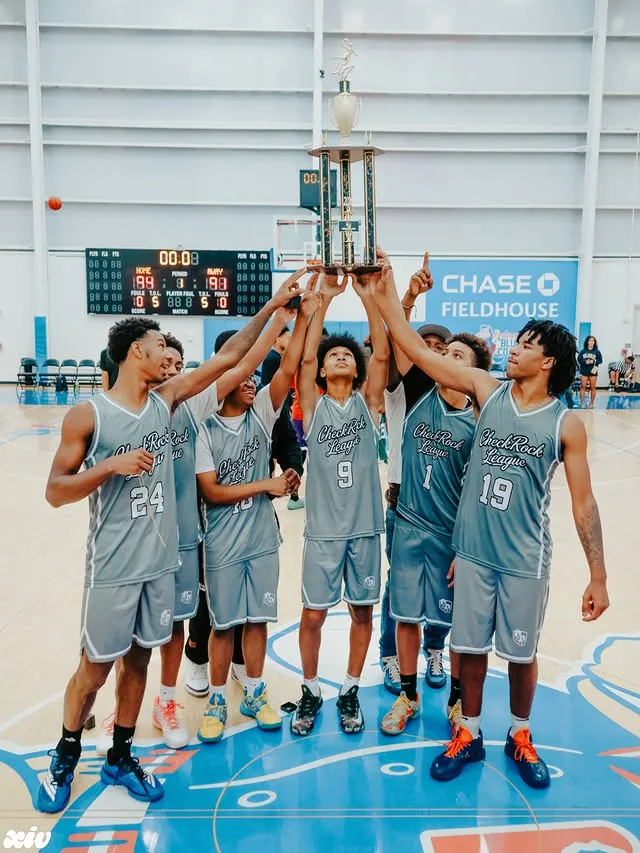 CheckRock League champions raising the trophy