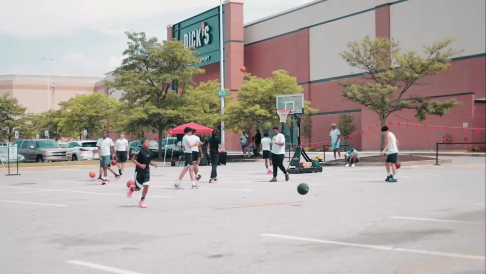 Out of Your League day outside DICK'S House of Sport